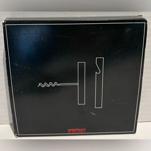 Vintage Stelton Denmark Corkscrew & Bottle Opener Set 1980’s Open Box